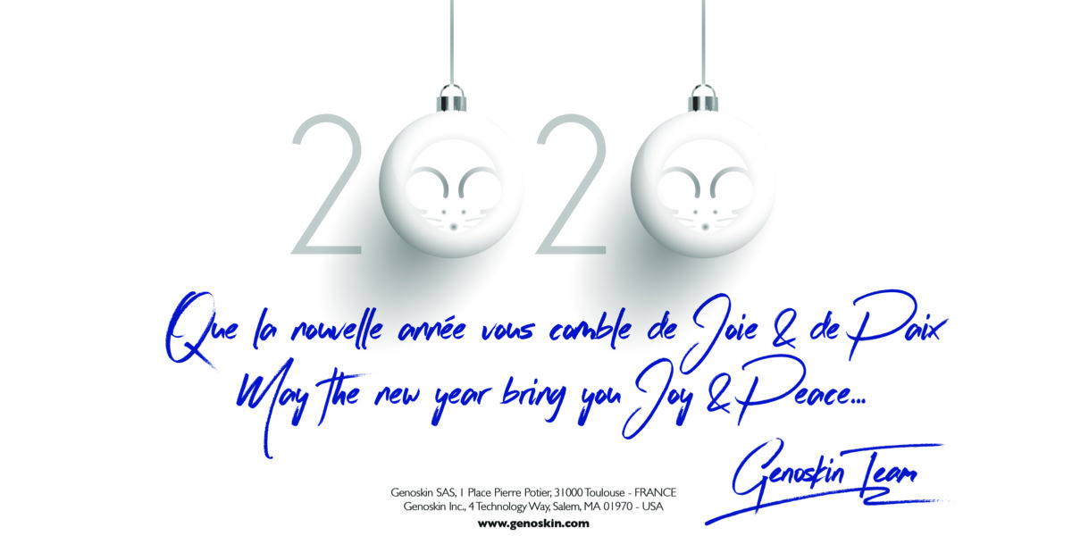 happy new year 2020 greeting card