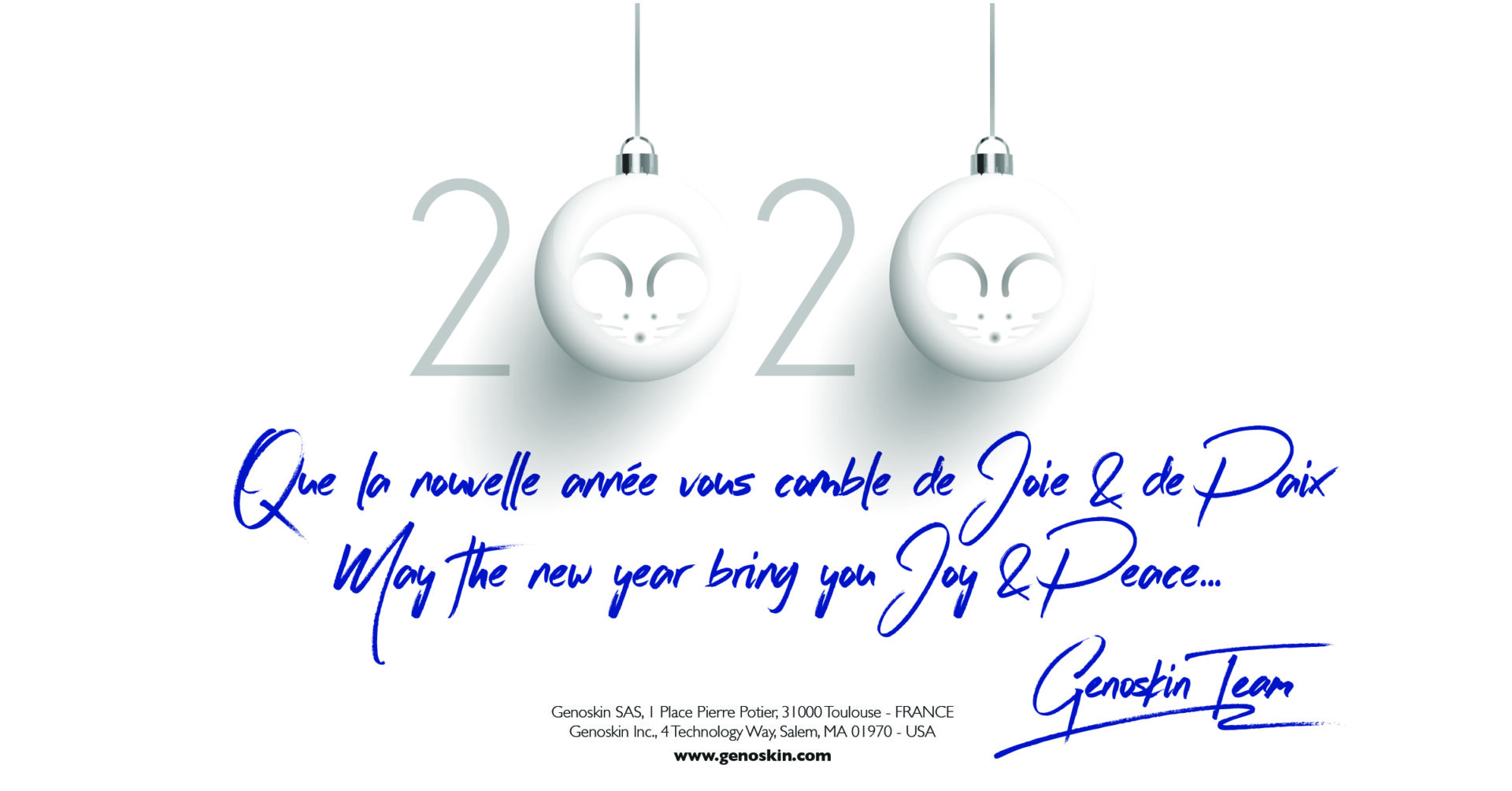 happy new year 2020 greeting card