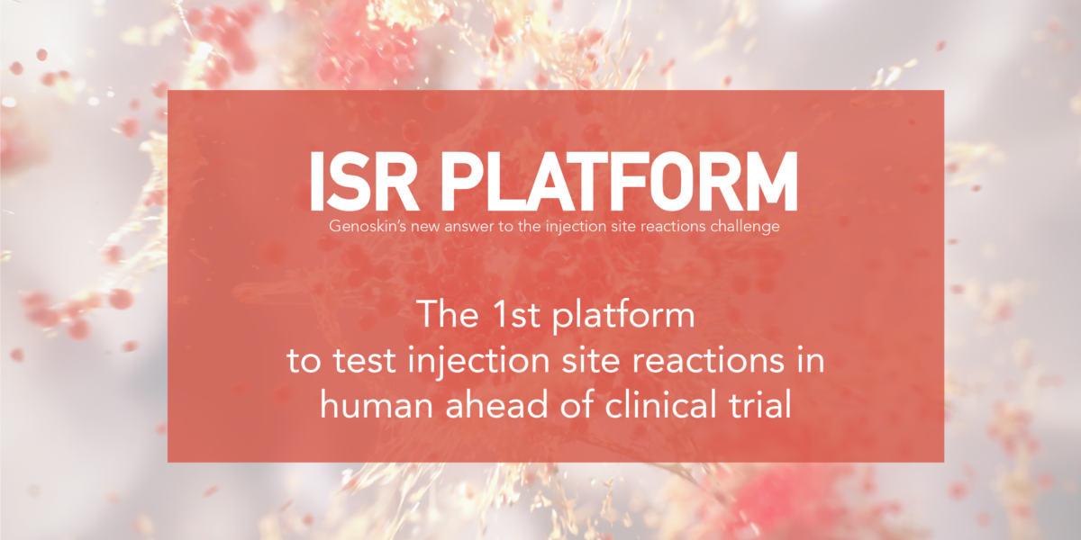Genoskin launches ISR platform, first platform to test injections sites reactions ahead of clinical trials