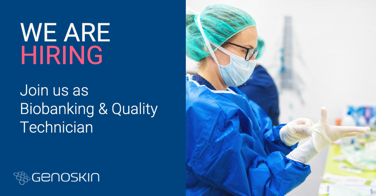 We are hiring. Join us as biobanking and quality technician