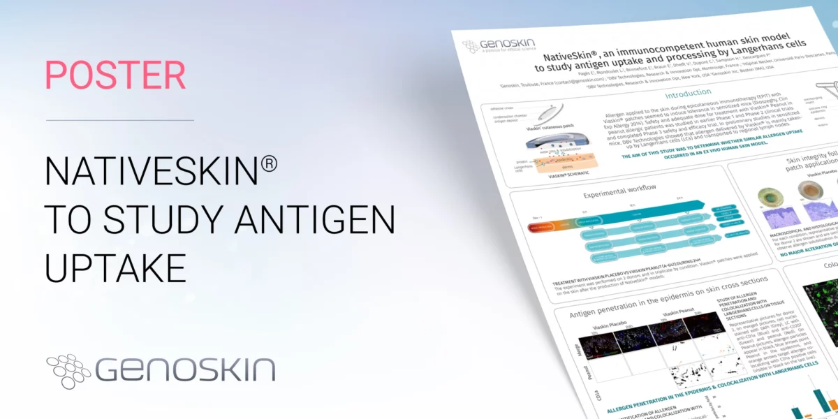 NativeSkin, an immunocompetent skin model to study antigen uptake